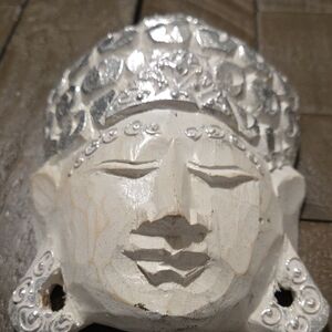 Silver and White Decorative Wall Art